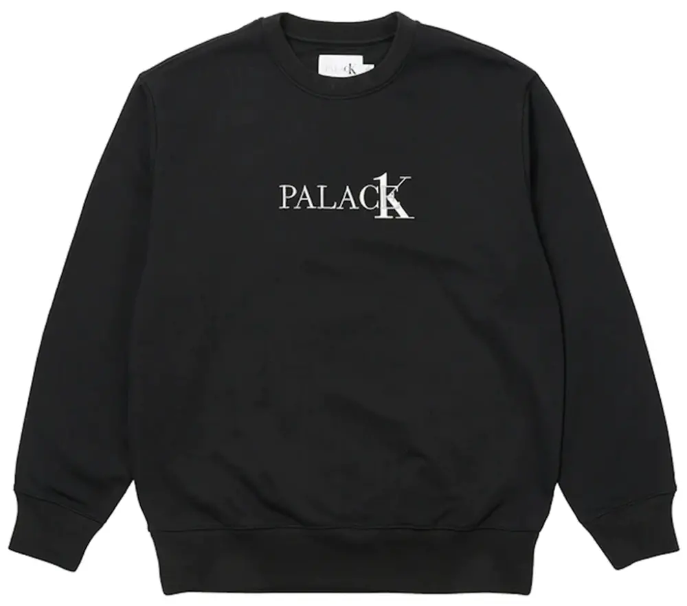 Áo Palace x Calvin Klein Crew ‘Black’