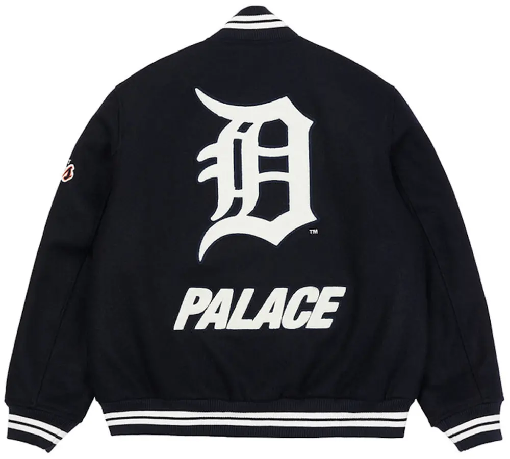 Áo Palace x Detroit Tigers New Era Wool Stadium Jacket ‘Navy’
