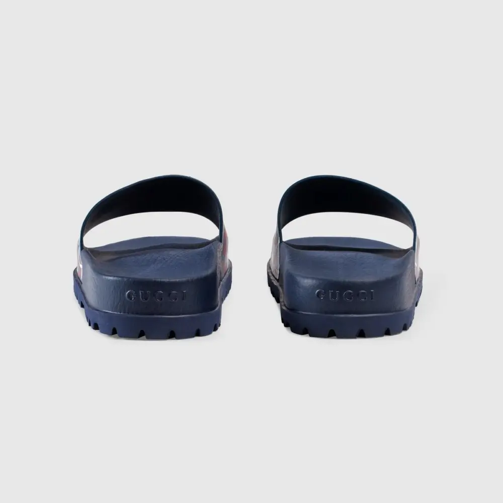Alternative view of Dép Gucci Ghost Slide ‘Star Print Blue’ 429360-DSS00-4178