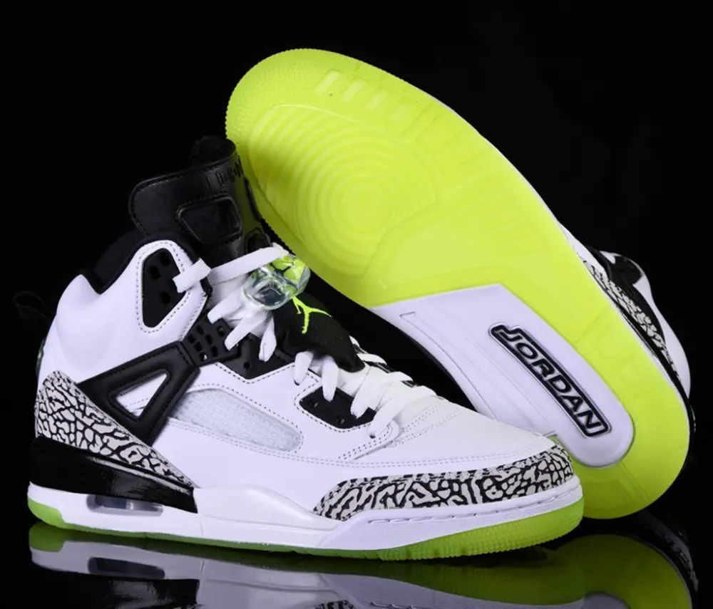 Giày Nike Air Jordan Spizike GS ‘Cement Volt’ 317321-170 - Ảnh 4