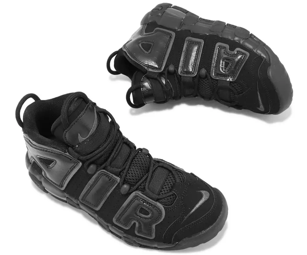 Giày Nike Air More Uptempo GS 'Black Anthracite' FV2264-001 - Ảnh 3