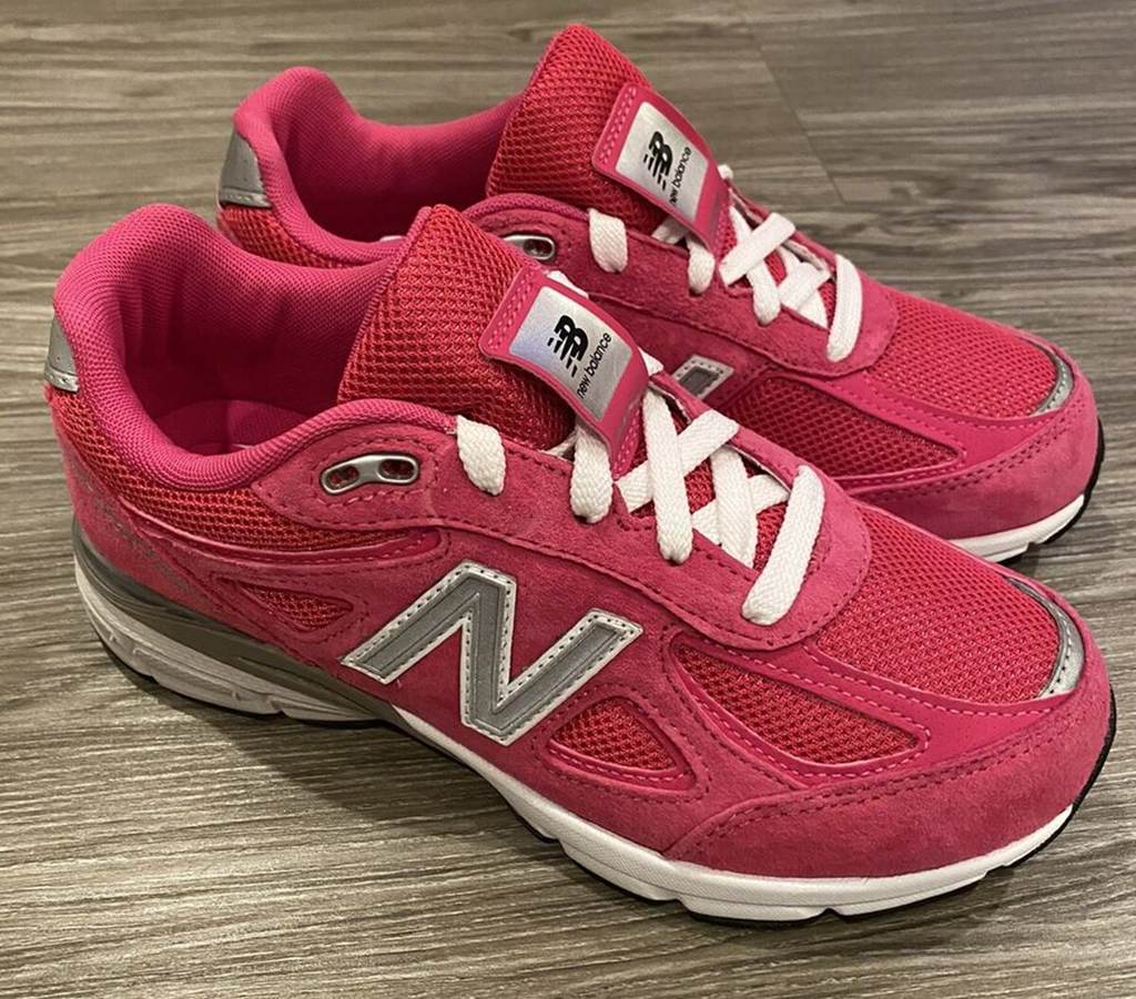Giày New Balance 990v4 Kid 'Pink Silver' KJ990PEG - Ảnh 2