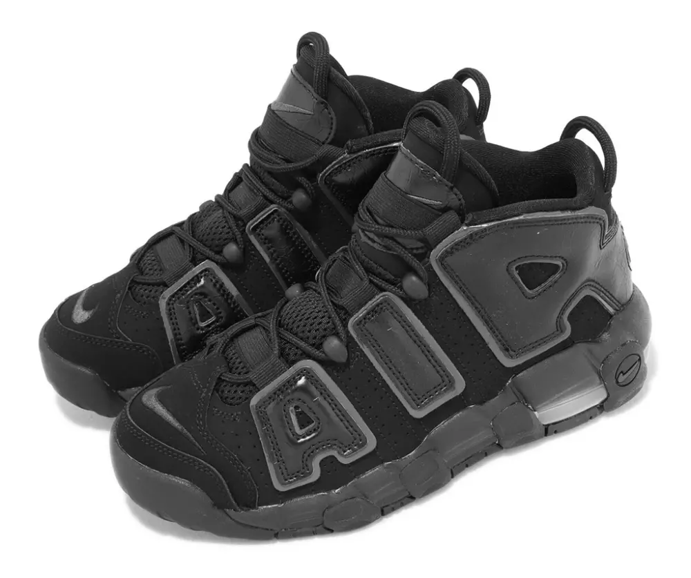 Giày Nike Air More Uptempo GS 'Black Anthracite' FV2264-001 - Ảnh 5