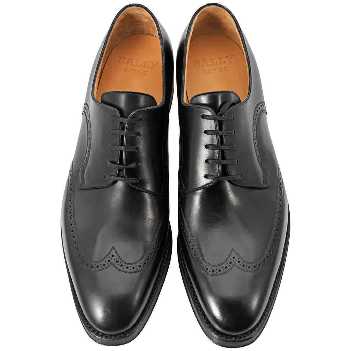 Giày Bally Scanlan Leather Lace-up Brogue Oxford ‘Black’ 6193732 - Ảnh 2
