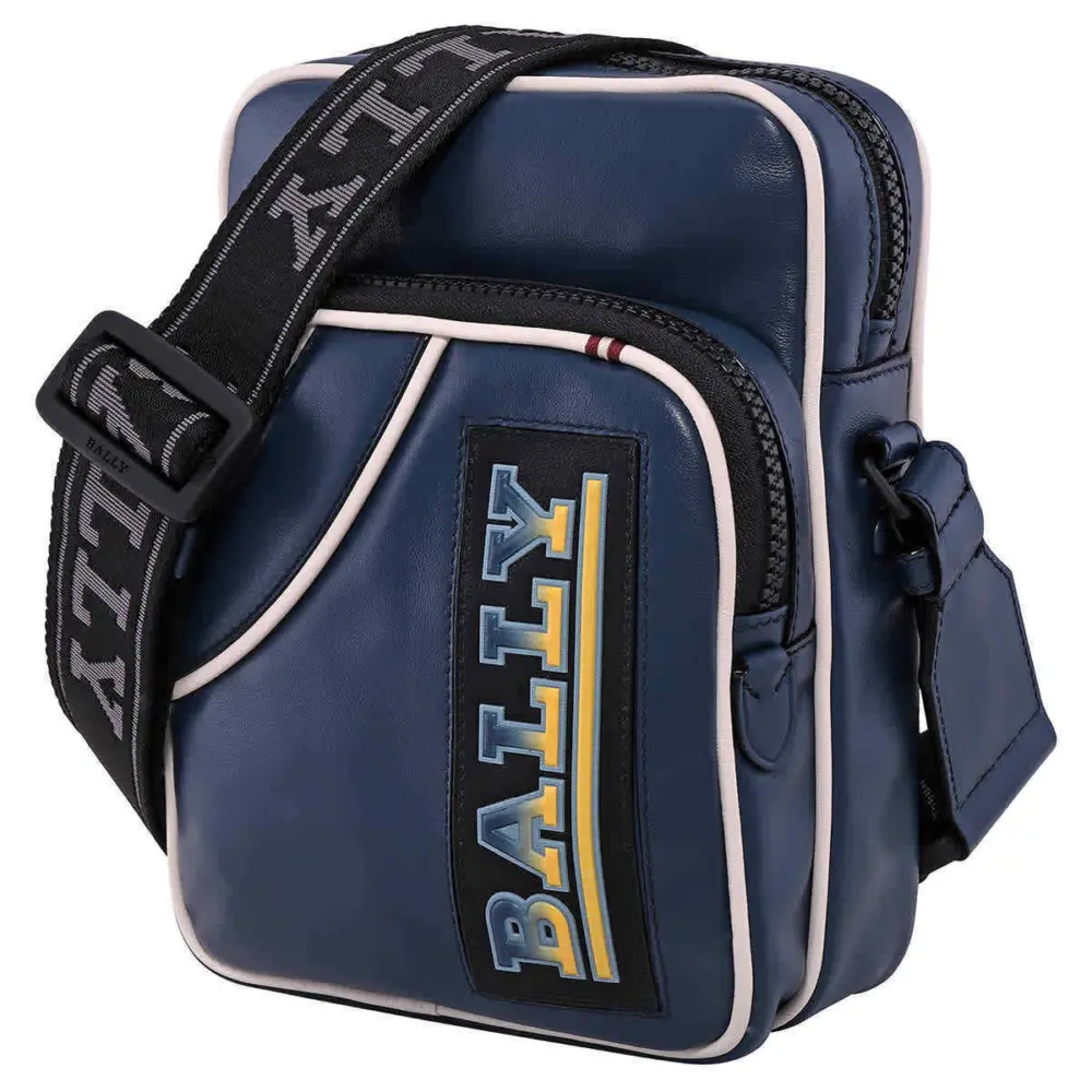 Túi Bally Ace Messenger Bag ‘Blue’ 6231840 - Ảnh 5