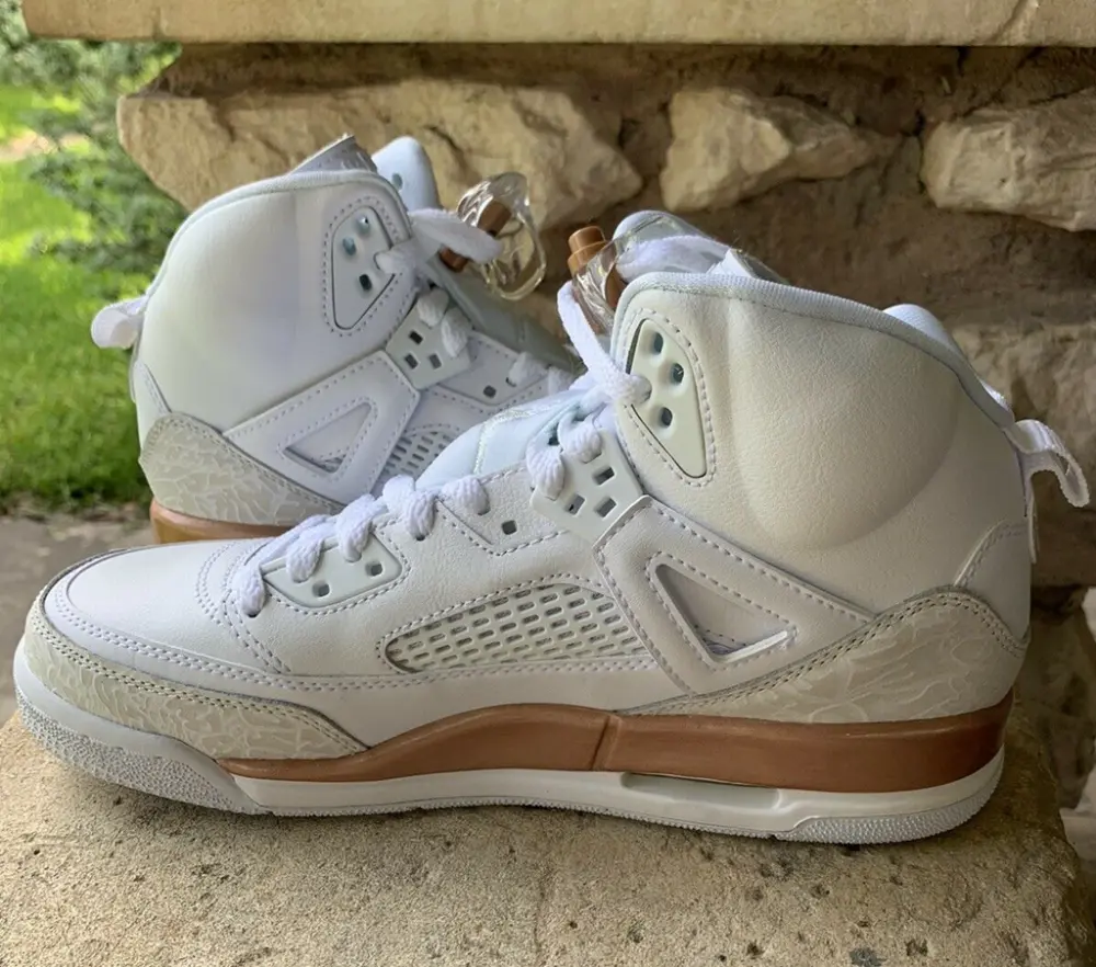 Alternative view of Giày Nike Jordan Spizike GS ‘White Bronze’ 535712-190