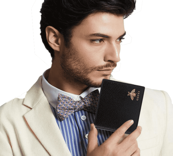 Ví Gucci Animalier Bee Leather Bicycle 'Black' 522915-DJ20T-1000 - Ảnh 4