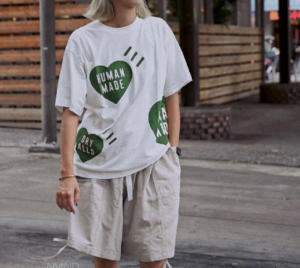 Alternative view of Áo Human Made Big Heart T-Shirt ‘Green’