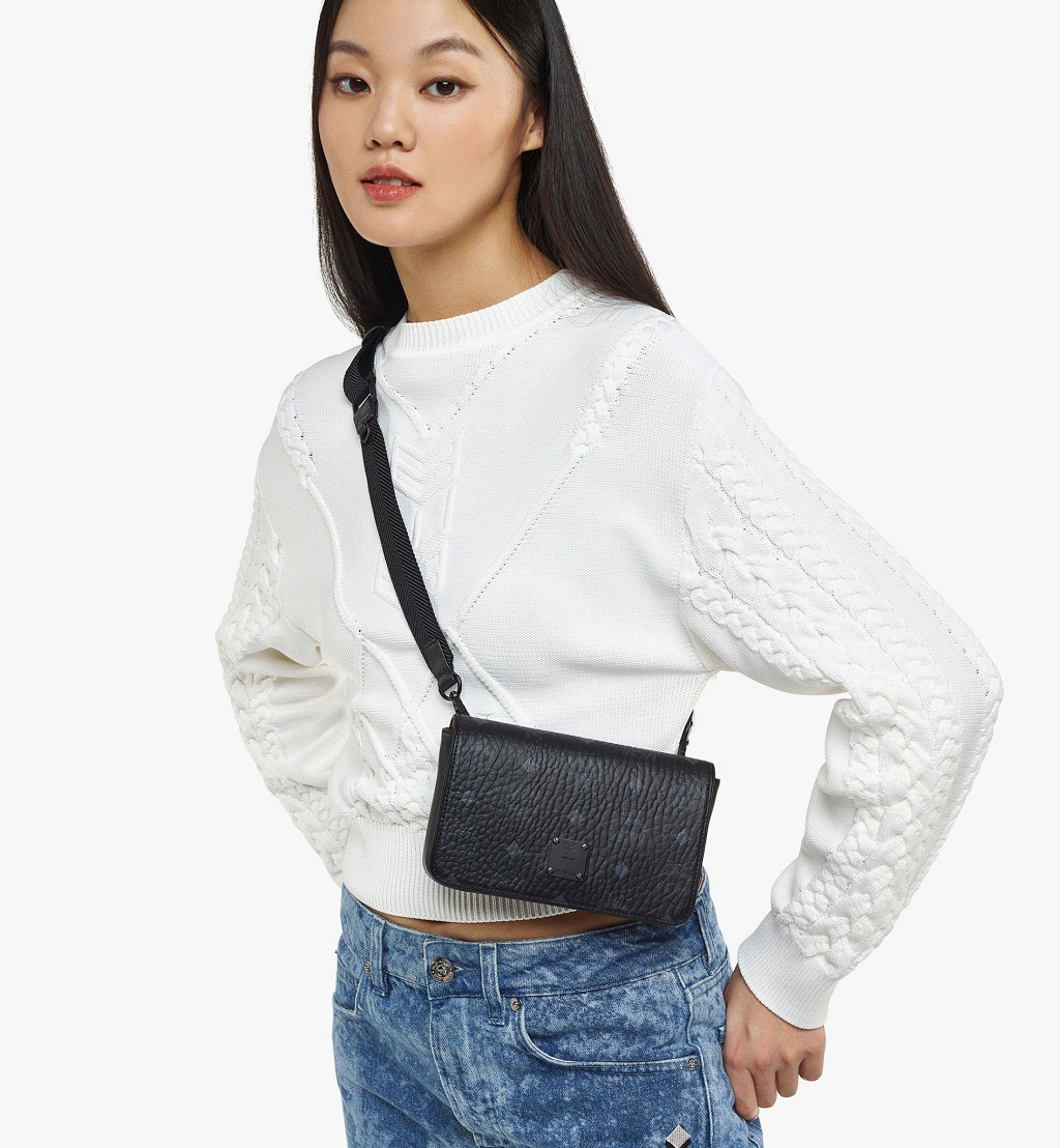 Túi MCM Ottomar Visetos 'Black' MXZDSTT03BK001 - Ảnh 2