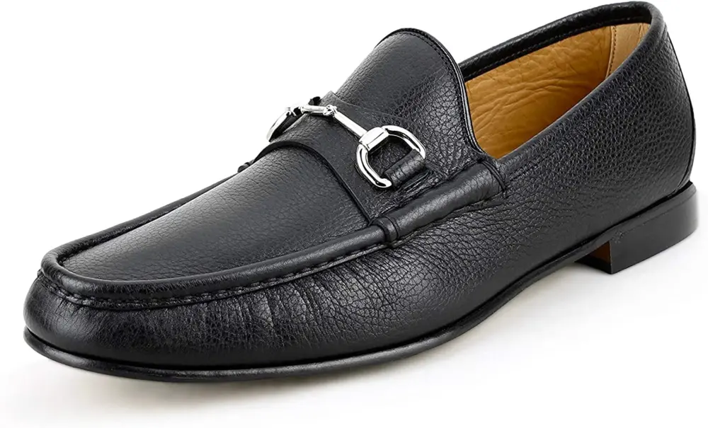 Alternative view of Giày Gucci Classic Horsebit ‘Black Leather’ 367762-AHM00-1000