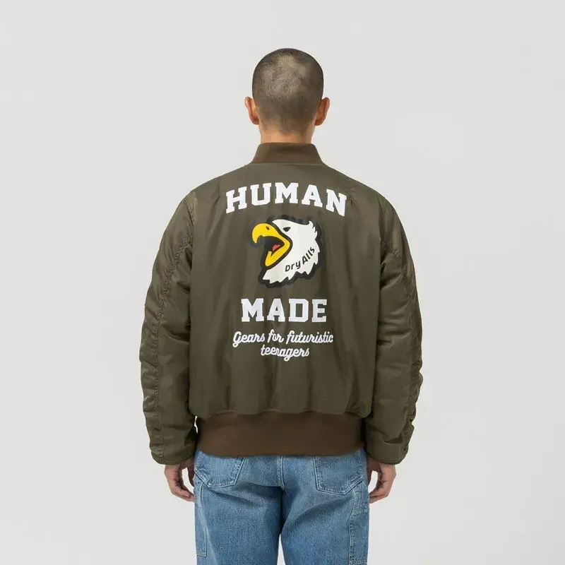 Alternative view of Áo Human Made MA-1 ‘Olive Drab’ HM24JK014