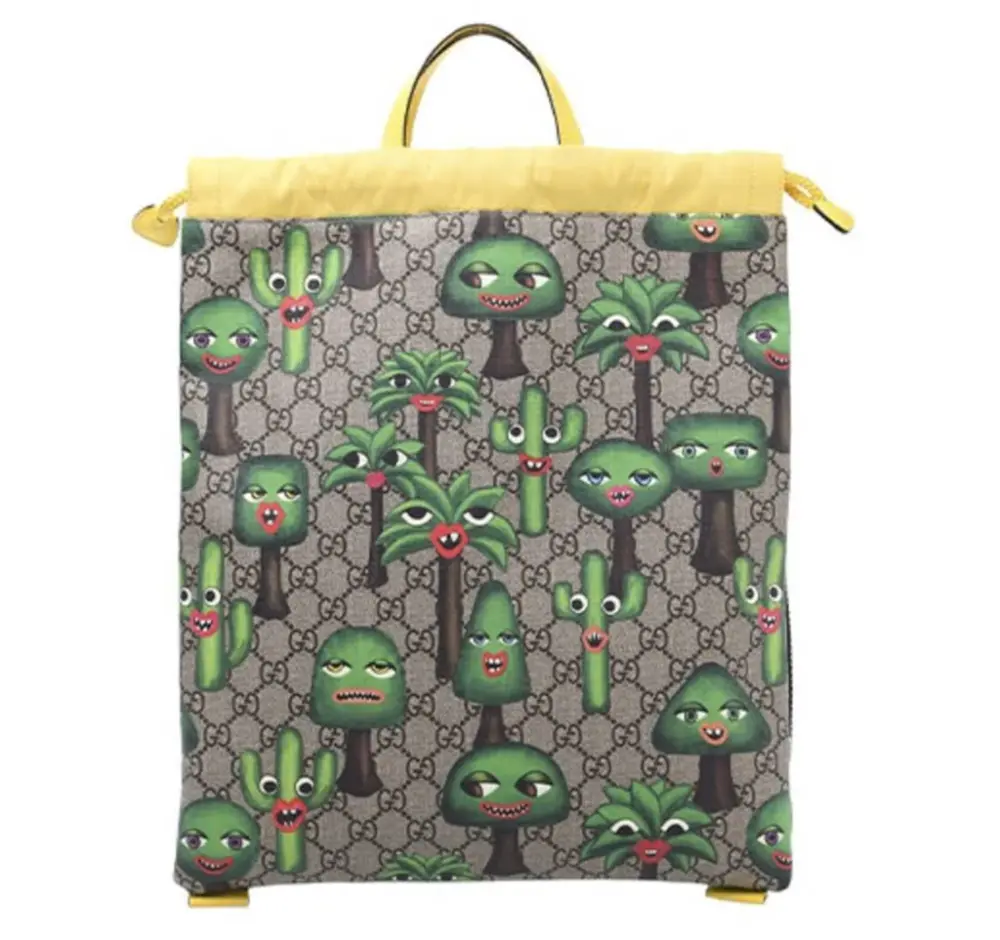 Túi Gucci x Supreme Monogram Drawstring ‘Beige Ebony’ 550775-HM4AN-9794
