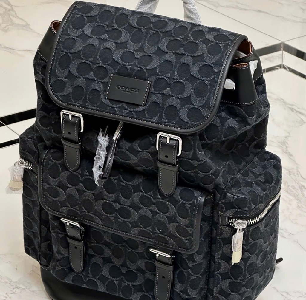 Balo Coach Sprint In Signature Denim ‘Black’ CO933-SVBK - Ảnh 3