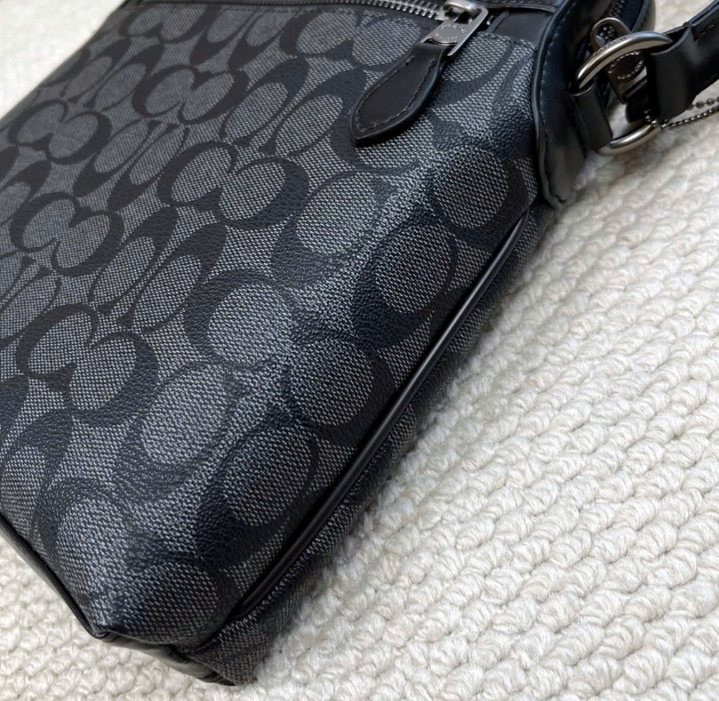 Túi Coach Bag Signature ‘Gray Black’ F4010-QBMI5 - Ảnh 4