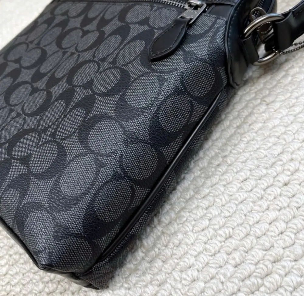 Túi Coach Bag Signature ‘Gray Black’ F4010-QBMI5 - Ảnh 4