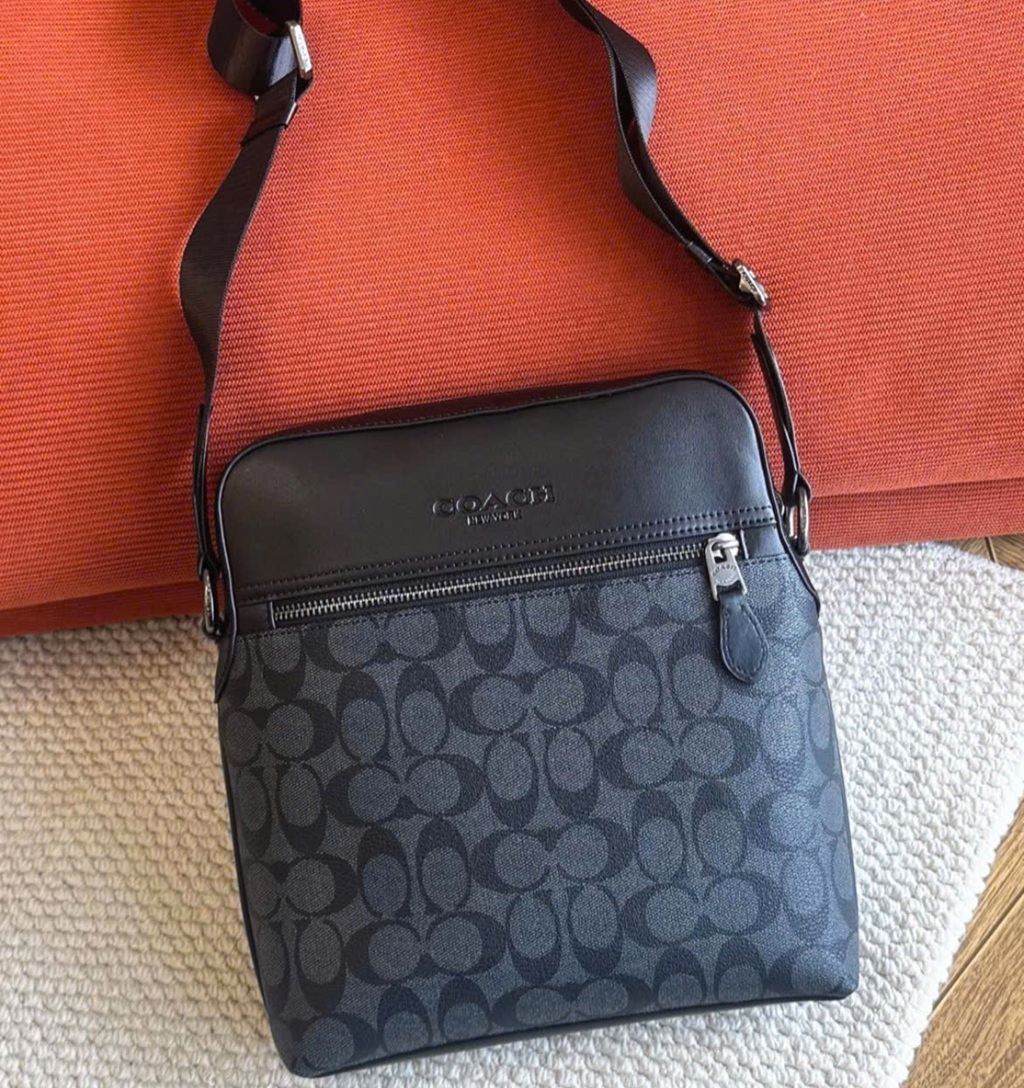 Alternative view of Túi Coach Bag Signature ‘Gray Black’ F4010-QBMI5