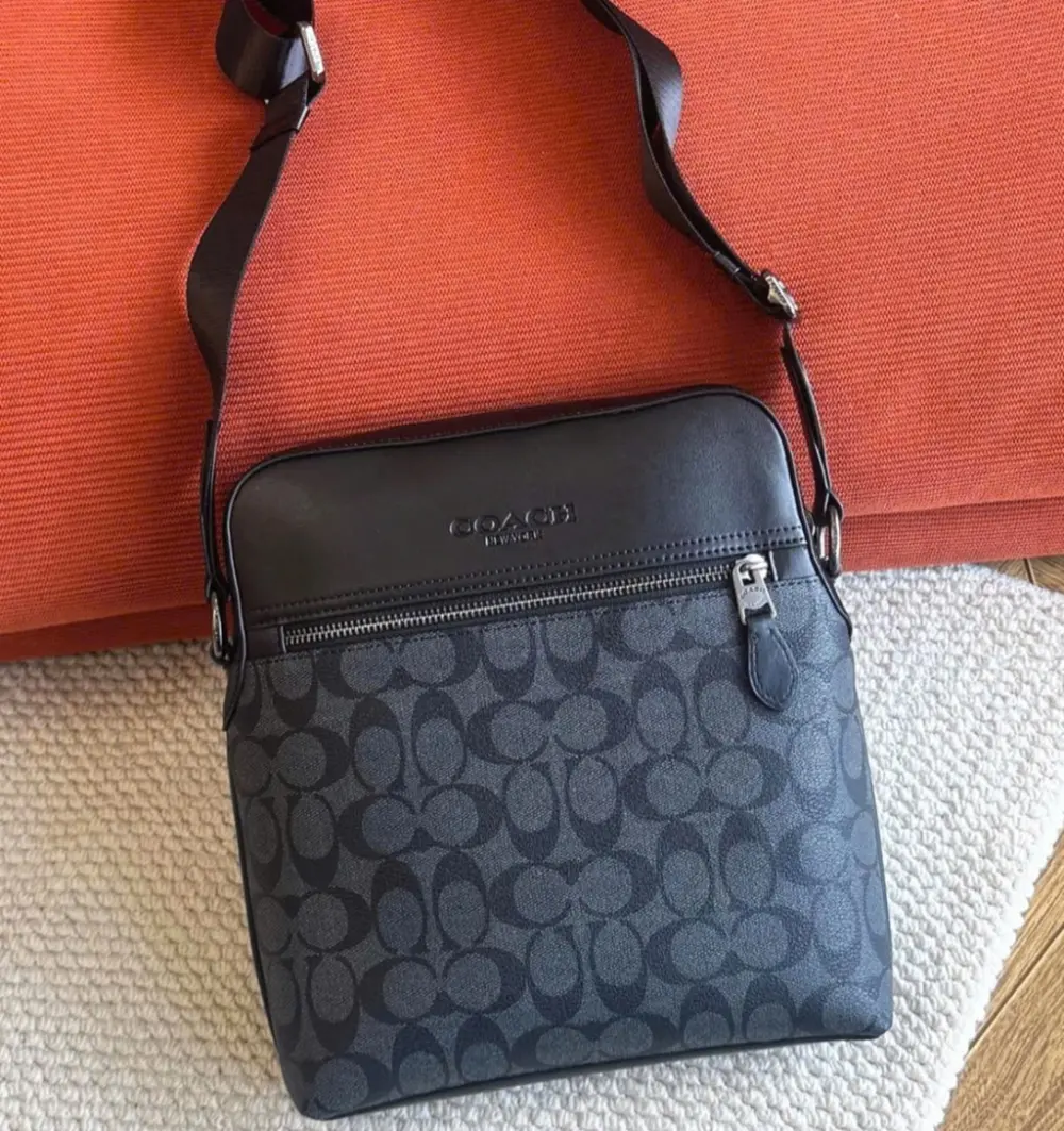 Alternative view of Túi Coach Bag Signature ‘Gray Black’ F4010-QBMI5