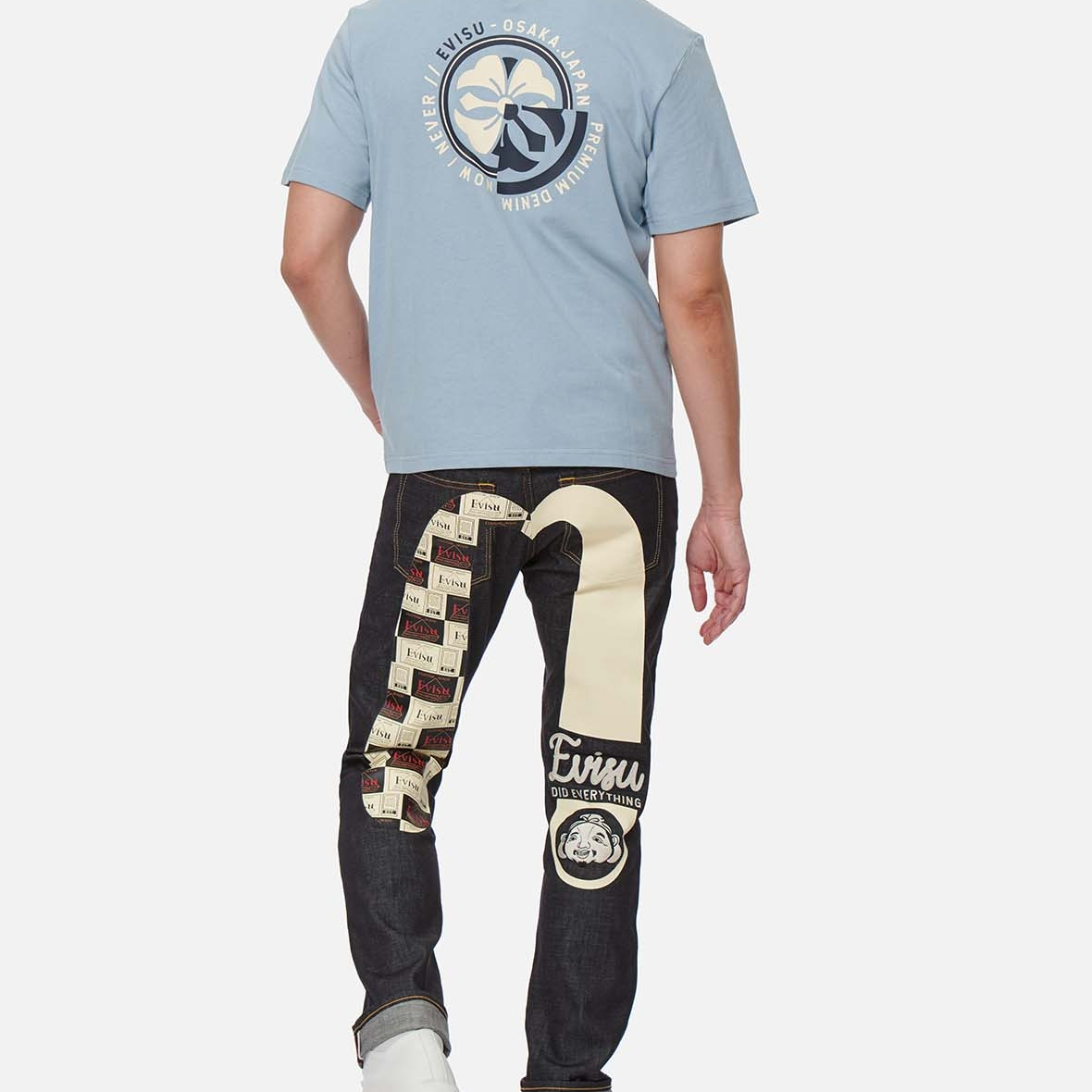 Quần Evisu Label Daicock ‘Blue’ 2ESHTM2JE91217CT - Ảnh 3