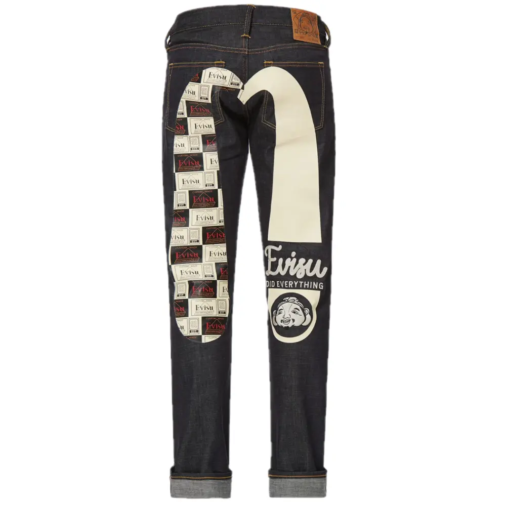 Quần Evisu Label Daicock ‘Blue’ 2ESHTM2JE91217CT
