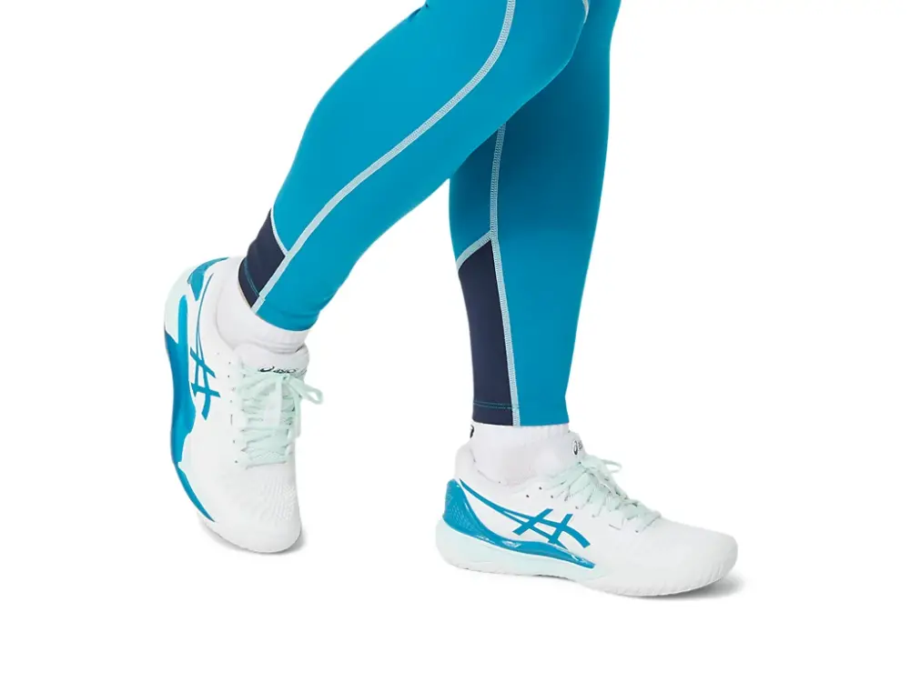 Alternative view of Giày Asics Gel Resolution 9 ‘White Teal Blue’ 1042A208-102