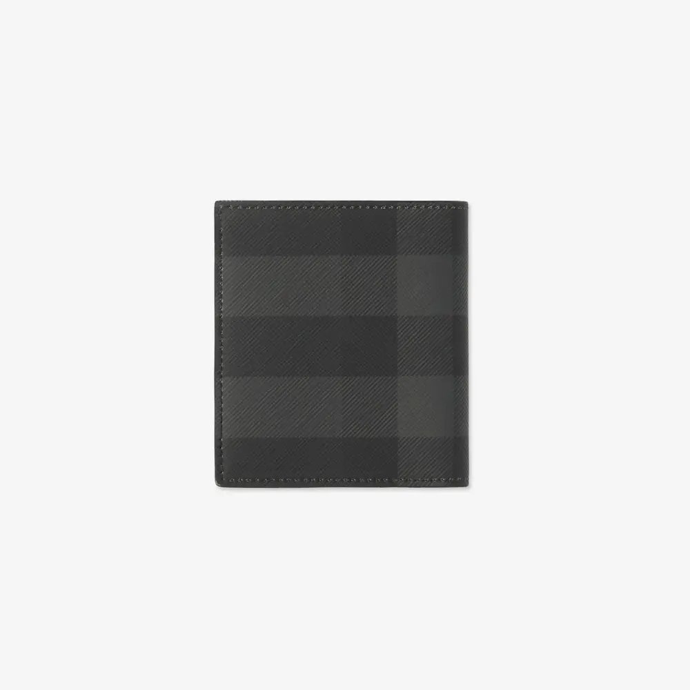 Ví Burberry Check Folding Card Case ‘Charcoal’ 80732761 - Ảnh 3
