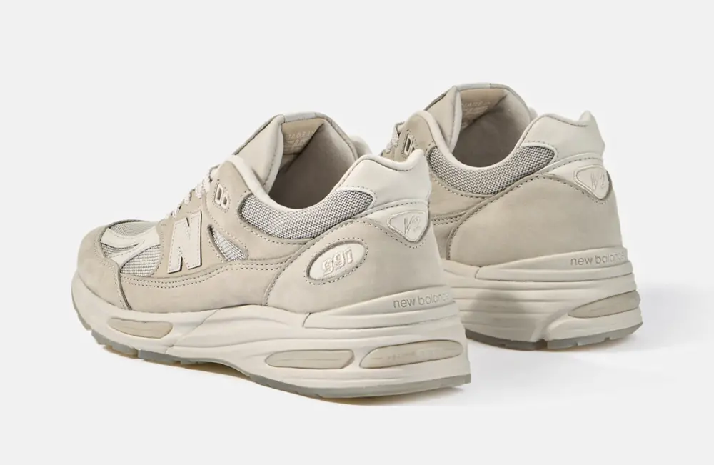 Alternative view of Giày New Balance 991v2 MiUK Stone Island Ghost Pack Sand U991SE2