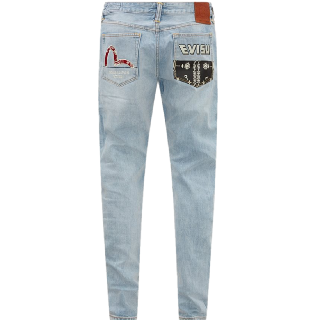 Quần Evisu Nomadic Bandana Jeans ‘Blue’ 2ESHTM3JE12717CT