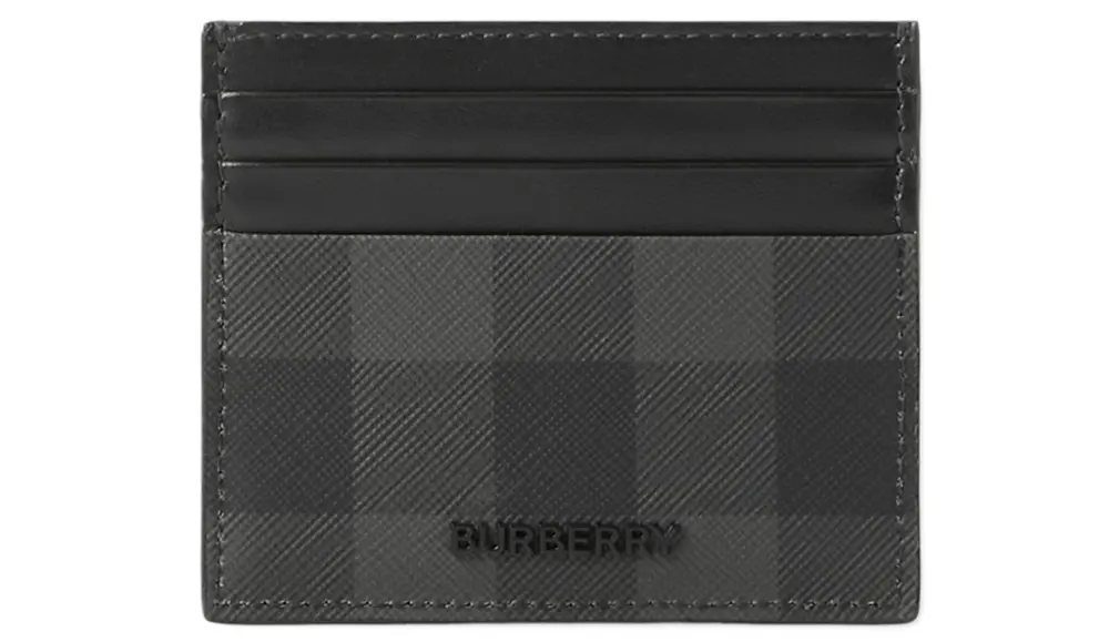 Ví Burberry Tall Check Card Case ‘Charcoal’ 80741021