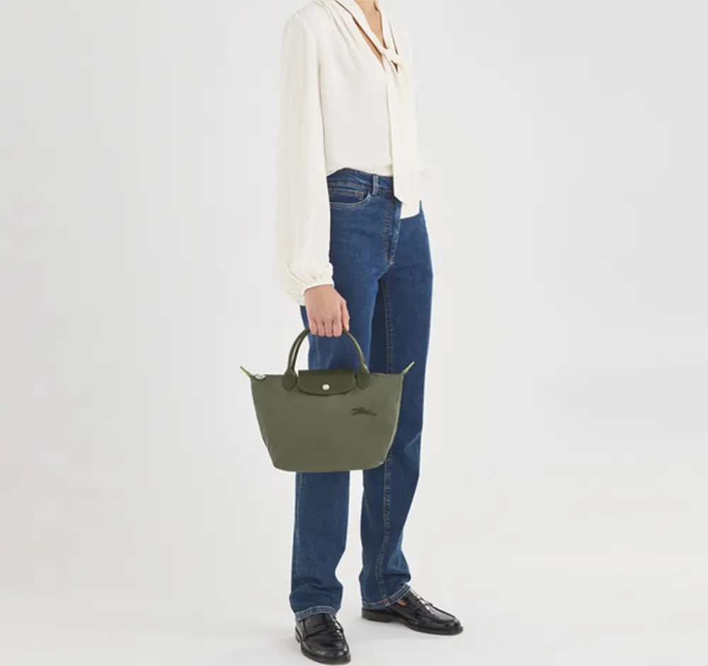 Túi Longchamp Le Pliage Green S Handbag 'Forest' L1621919479 - Ảnh 3