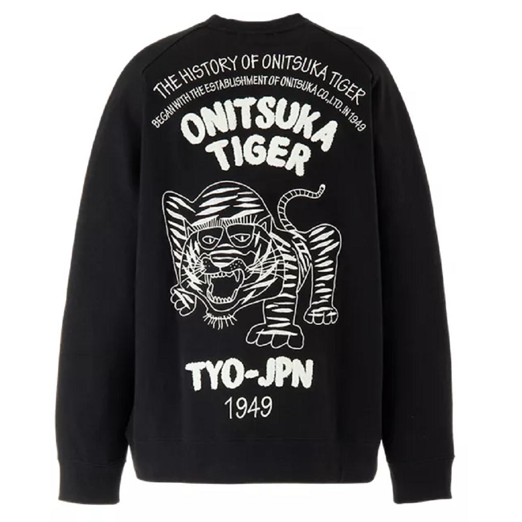 Áo Onitsuka Tiger Sweat Top ‘Black Beige’ 2183B165-002 - Ảnh 2