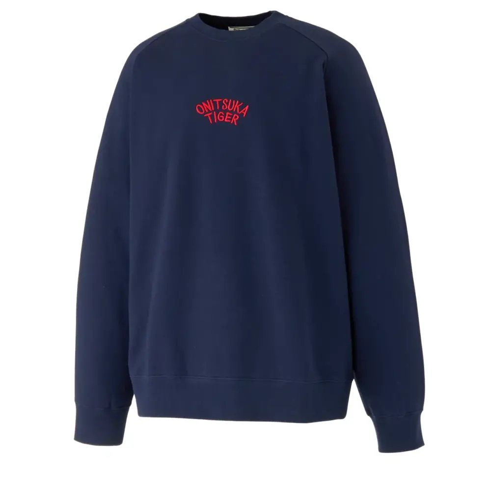 Áo Onitsuka Tiger Sweat Top ‘Navy Red’ 2183B165-401