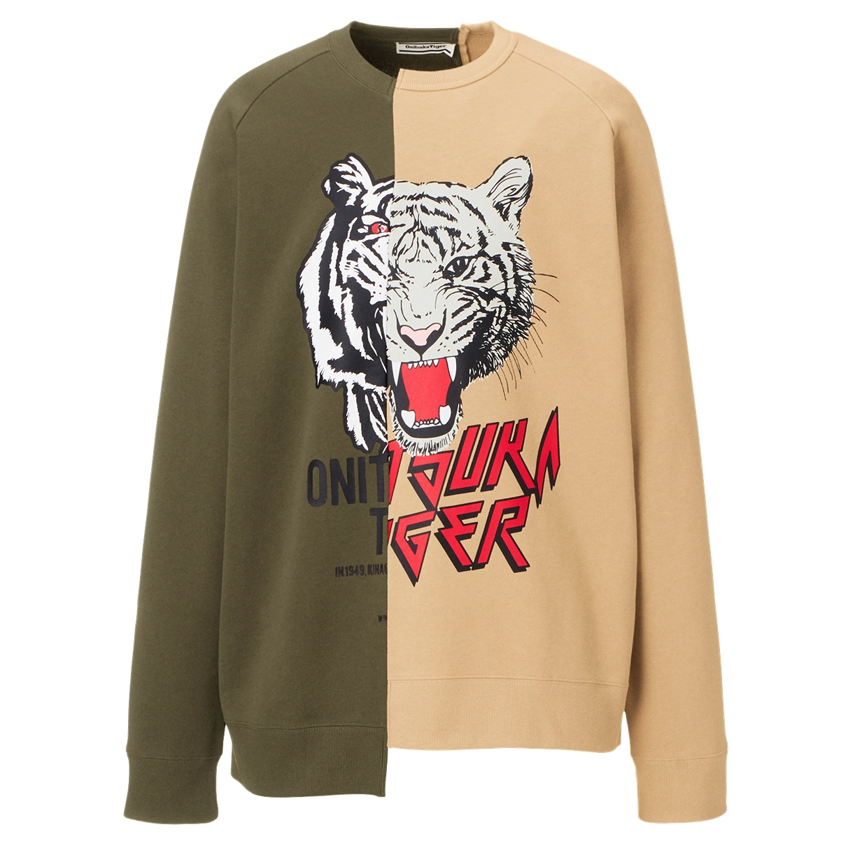 Áo Onitsuka Tiger Sweat Top ‘Green Tan’ 2183B178-300