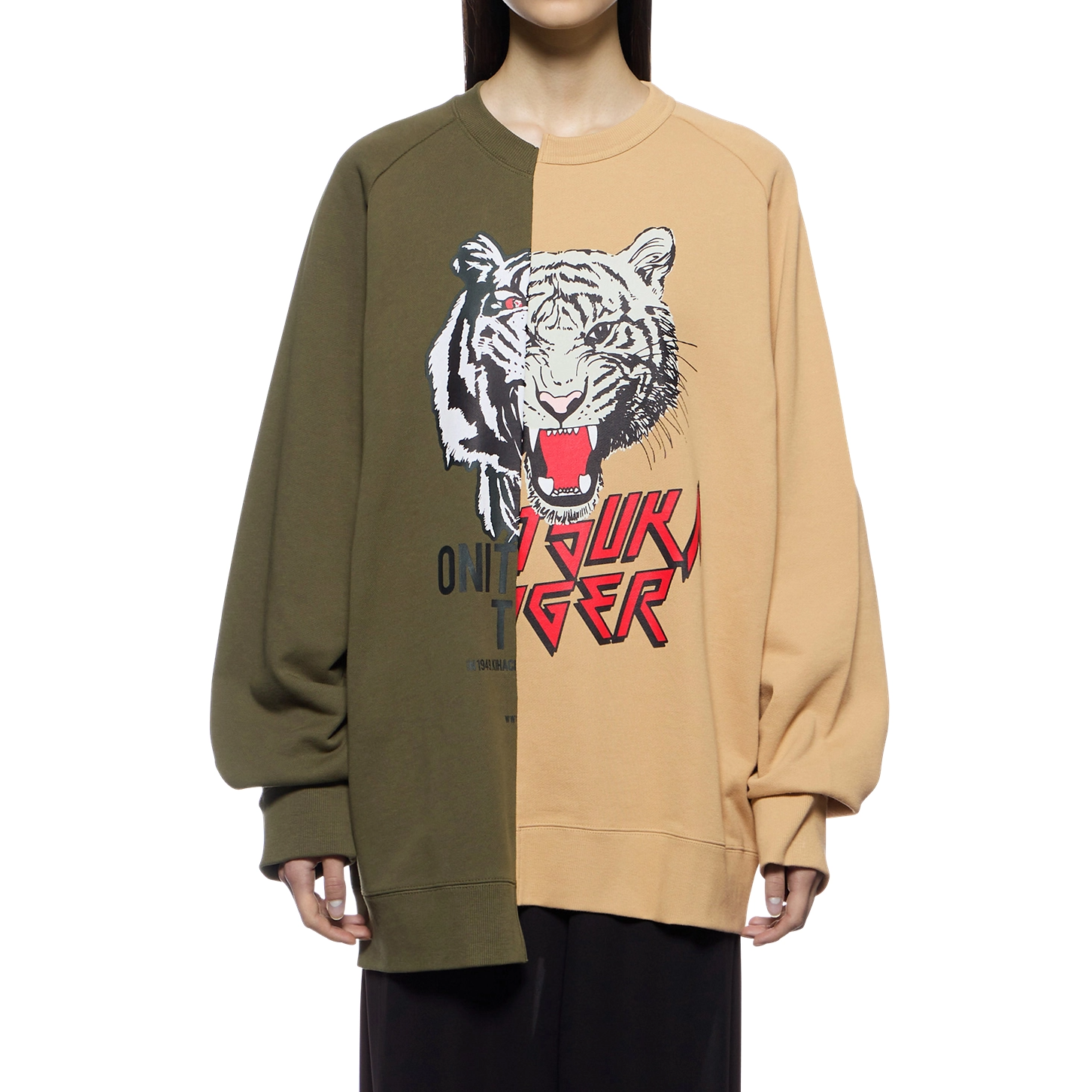 Áo Onitsuka Tiger Sweat Top ‘Green Tan’ 2183B178-300 - Ảnh 2