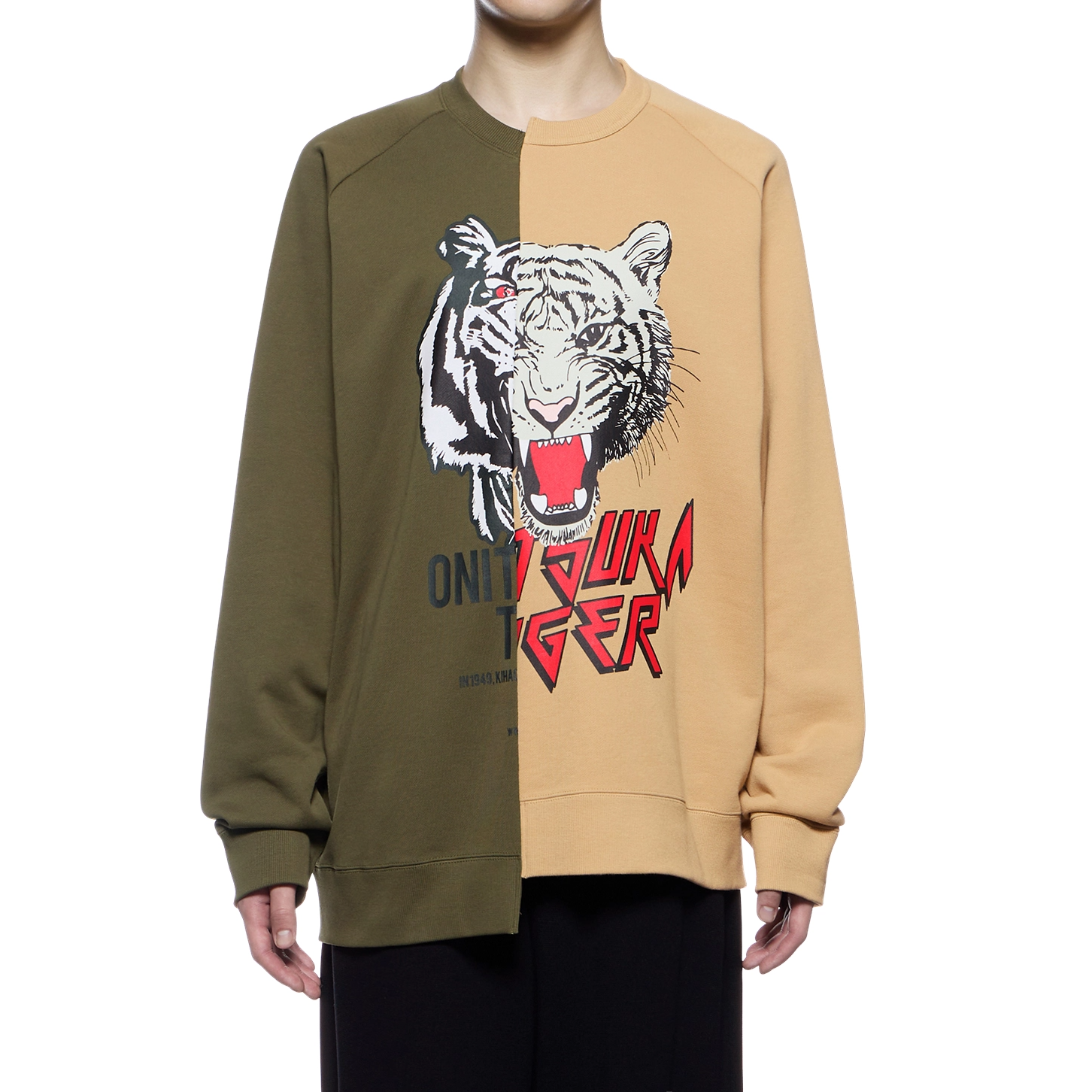 Áo Onitsuka Tiger Sweat Top ‘Green Tan’ 2183B178-300 - Ảnh 3