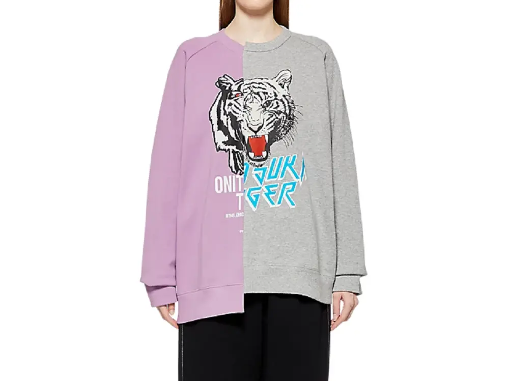 Alternative view of Áo Onitsuka Tiger Sweat Top ‘White Purple’ 2183B178-400
