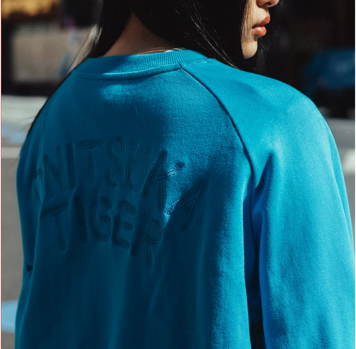 Áo Onitsuka Tiger Sweat Top ‘Blue’ 2183B183-301 - Ảnh 2