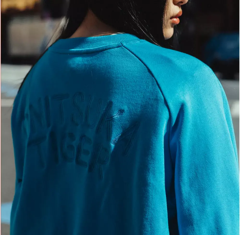 Alternative view of Áo Onitsuka Tiger Sweat Top ‘Blue’ 2183B183-301