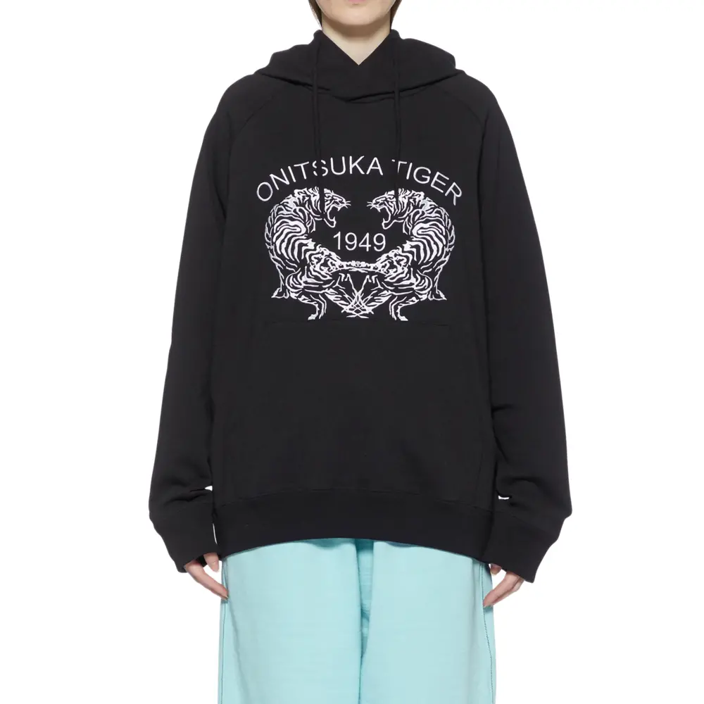 Áo Onitsuka Tiger Sweat Hoodie ‘Black’ 2183B185-001 - Ảnh 3