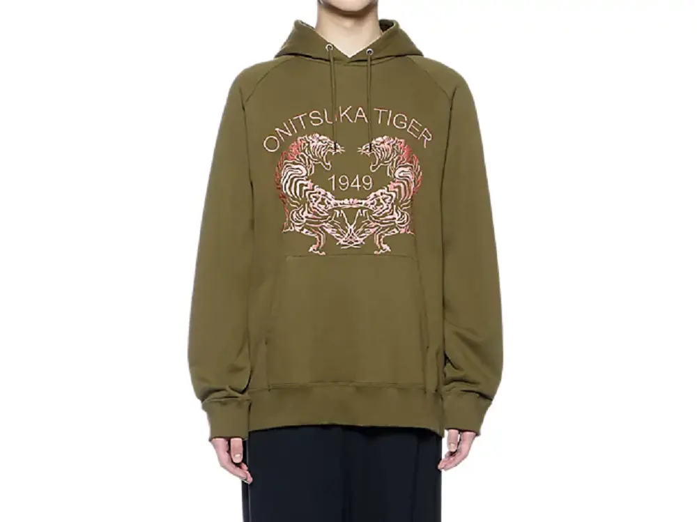 Alternative view of Áo Onitsuka Tiger Sweat Hoodie ‘Khaki’ 2183B185-300
