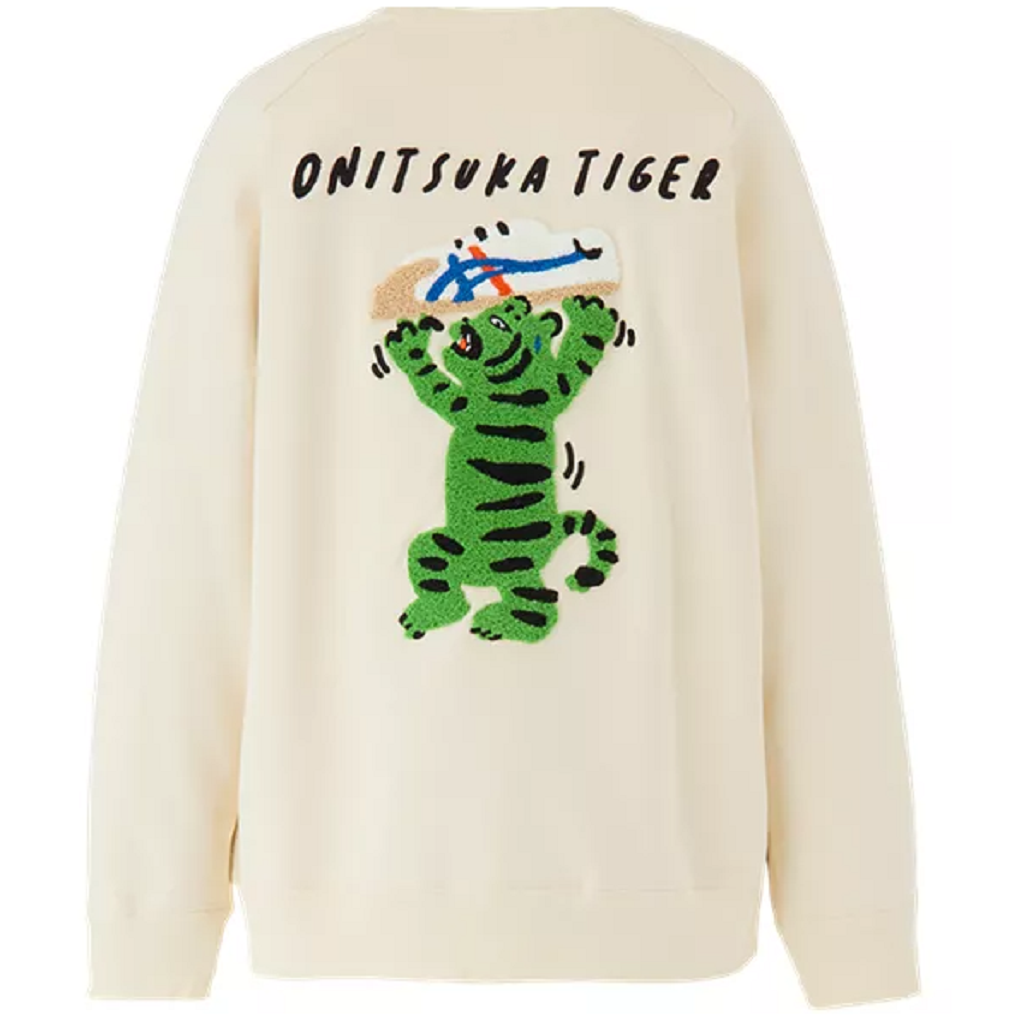Áo Onitsuka Tiger Sweat Top ‘White’ 2183B409-250 - Ảnh 2