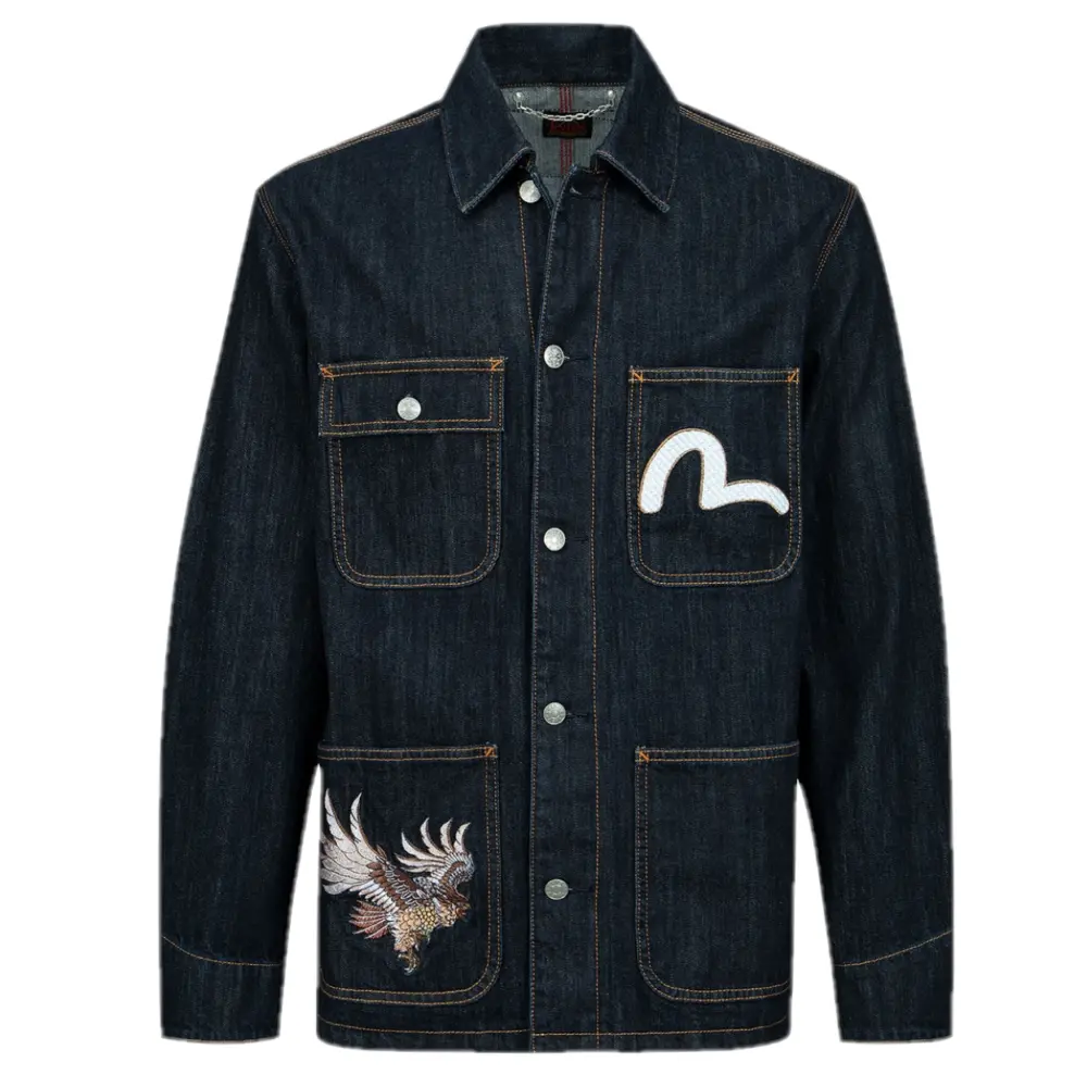 Áo Evisu Eagle And Samurai ‘Blue’ 2ESHTM3DJ118RXCX