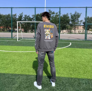 Alternative view of Quần Evisu Embroidered Straight ‘Blue’ 2EAHTM2JE12010CT