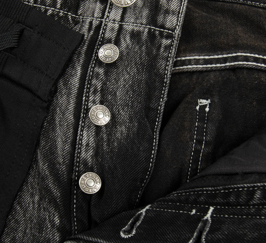 Quần Evisu Seagull Fit Jean ‘Grey’ 2EAHTM3JE8102FFDN - Ảnh 4