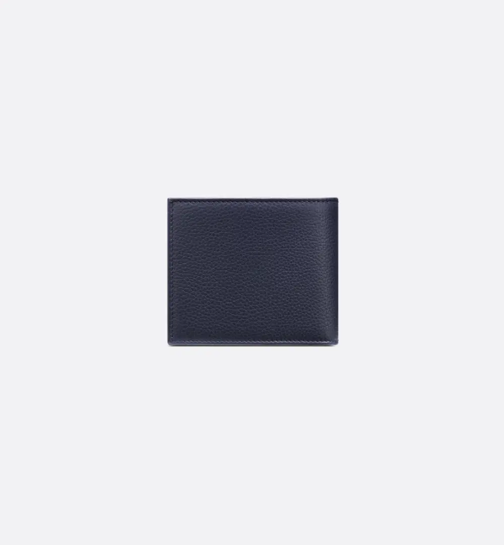 Ví Nam Dior Saddle Bifold 'Navy Blue' 2ADBC306YKS-H53E - Ảnh 4