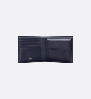 Alternative view of Ví Nam Dior Saddle Bifold 'Navy Blue' 2ADBC306YKS-H53E