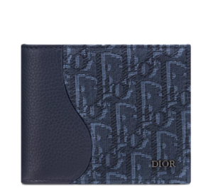 Ví Nam Dior Saddle Bifold 'Navy Blue' 2ADBC306YKS-H53E
