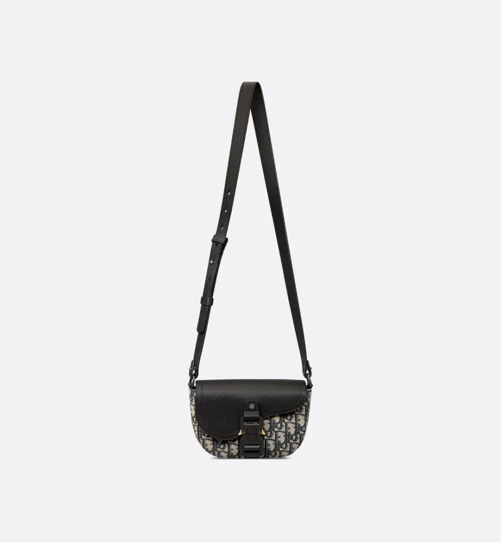 Alternative view of Túi Nam Dior Mini Saddle Flap 'Black Beige' 2ADCA435YKS-H27E