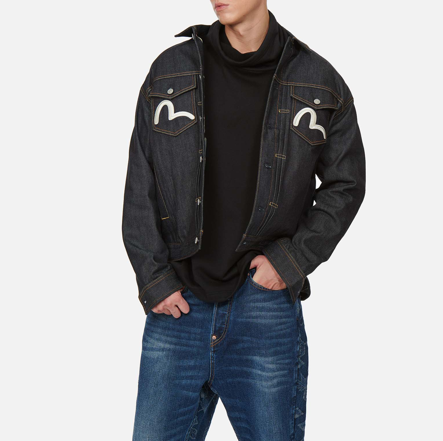 Áo Evisu Ukiyo-E Infused ‘Blue’ 2EAHTM1DJ706LFCT - Ảnh 2