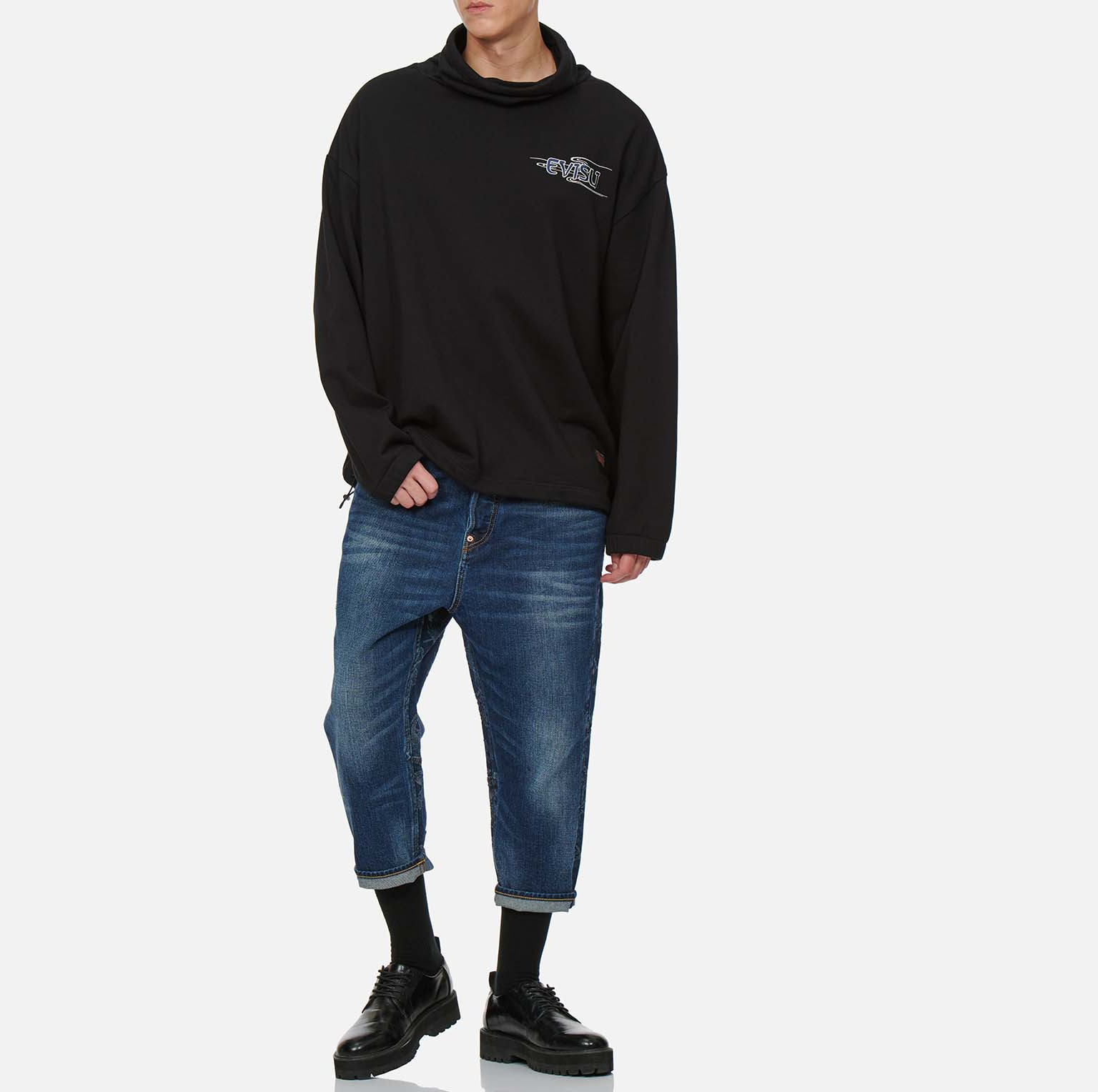 Quần Evisu Fabric Blocking ‘Blue’ 2EAHTM1JE106DCCX - Ảnh 2