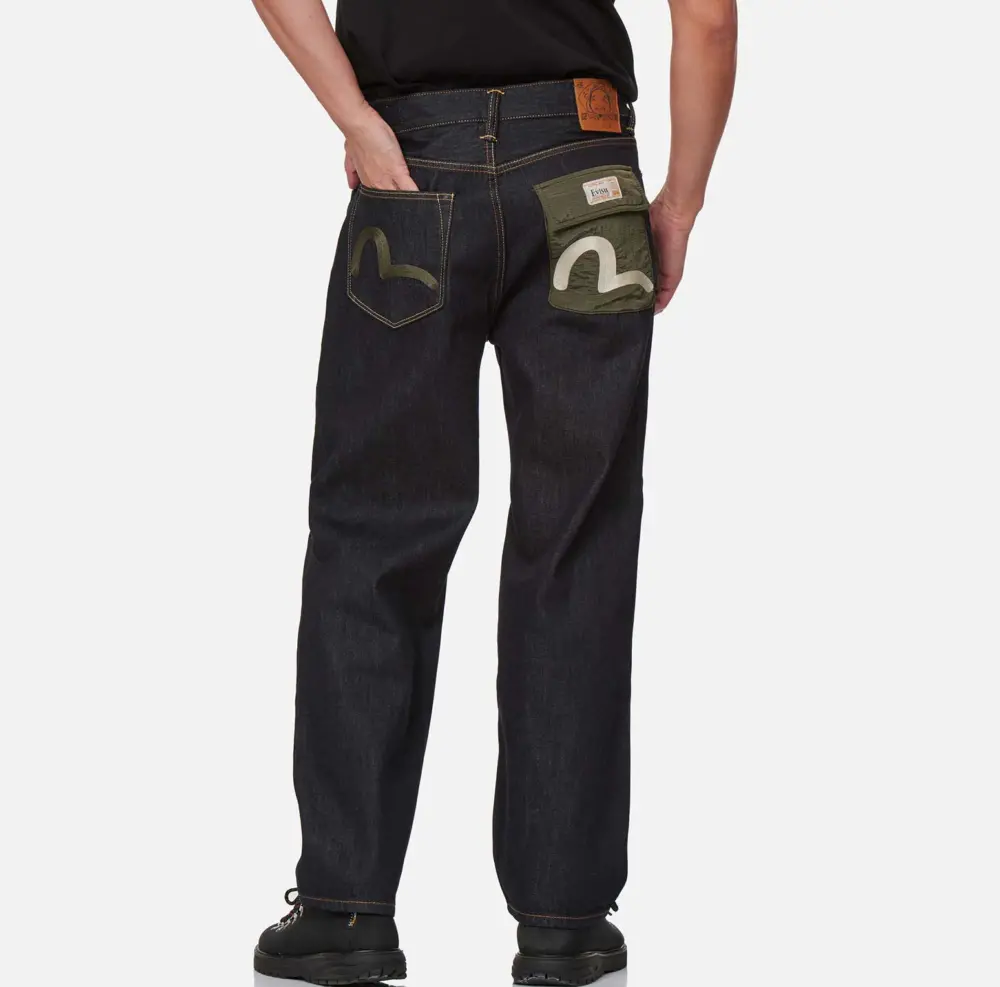 Alternative view of Quần Evisu Little Seagull ‘Black Navy’ 2EAHTM1JE190WLCT